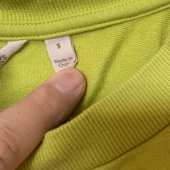 Soft Surroundings 'Make It Snappy' Cozy Vibrant Pullover Tunic Lime Green 🌴 - Picture 12 of 13